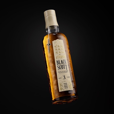 Black Scott Whisky bottle CDNL